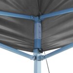 vidaXL Tente de réception escamotable avec 2 parois 3x3 m Anthracite