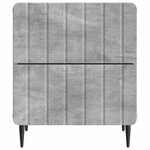 vidaXL Cabinet de chevet Gris béton 43 x 34 5 x 49 5 cm