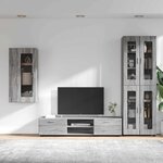 vidaXL Ensemble meuble TV FLORIN Gris Sonoma Bois d'ingénierie