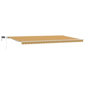 vidaXL Auvent Rétractable Multicolore 600 × 300 cm Tissu et acier