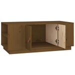 vidaXL Table basse Marron miel 100x50x41 cm Bois massif de pin