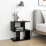 vidaXL Tables de chevet 2 Pièces noir 50x30x51 5 cm bois d'ingénierie