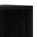 vidaXL Meuble TV mural Chêne noir 37 x 37 x 142.5 cm Bois d'ingénierie