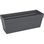 Bac à fleurs balconniere Loft Urban - 50 cm - Gris anthracite