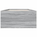 vidaXL Cadre de lit sonoma gris 100x200 cm bois d'ingénierie