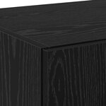 vidaXL Haut de buffet Chêne Noir 70x42 5x185 cm Bois d'ingénierie