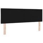 vidaXL Tête de lit LED Design Blocs Diamant Noir 160 cm en Velours