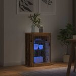 vidaXL Buffet LED Bois ancien 41 x 37 x 67 cm Bois d'ingénierie