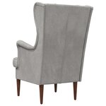 vidaXL Fauteuil Gris clair Velours