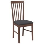 vidaXL Chaises à manger coussins 2 Pièces marron bois massif caoutchouc