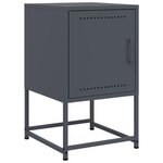 vidaXL Table de chevet anthracite 36x39x60 5 cm acier