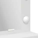 vidaXL Table de Toilette Blanc 79 x 41 x 135 cm Bois d'ingénierie