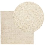 vidaXL Tapis shaggy PAMPLONA poils longs moderne doré 160x160 cm