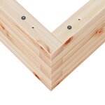 vidaXL Jardinière 60x60x23 cm bois de pin massif