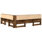 vidaXL Tête de lit de rangement Chêne fumé 180 cm Bois d'ingénierie