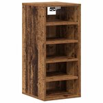vidaXL Armoire à chaussures vieux bois 32x35x70 cm bois d'ingénierie