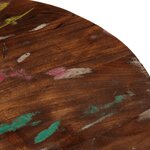 vidaXL Dessus de table Ø 50x1 5 cm rond bois massif de récupération