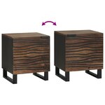 vidaXL Armoires de chevet 2 Pièces 40x33 5x46 cm Bois massif de mangue