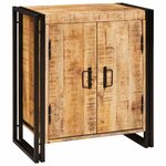 vidaXL Cabinet de chevet Marron Bois de mangue brut massif