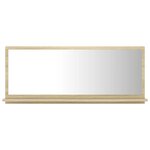 vidaXL Miroir de salle de bain Chêne sonoma 90x10 5x37 cm Aggloméré