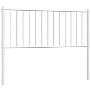 vidaXL Tête de lit de remplacement métal blanc 100 cm
