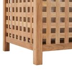 vidaXL Coffre à linge 39 x 39 x 65 cm Bois de noyer massif