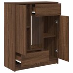 vidaXL Buffet avec tiroirs et portes chêne marron 73x31x90 cm