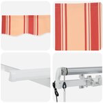 vidaXL Auvent Rétractable Multicolore 250 x 200 cm