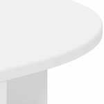 vidaXL Table d'appoint Blanc 29 6 x 29 6 x 60 cm Bois d'ingénierie