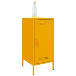 vidaXL Buffet jaune moutarde 36x39x79 cm acier