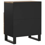 vidaXL Table de chevet 50x33x62 cm Bois de manguier et d'ingénierie