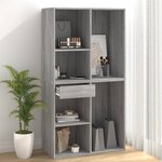 vidaXL Armoire cosmétique Sonoma gris 80x40x75 cm Bois d'ingénierie