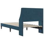vidaXL Cadre de lit avec tête de lit Bleu 100 x 200 cm Velours