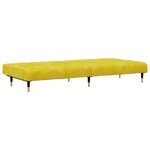 vidaXL Ensemble de canapés 2 Pièces jaune velours