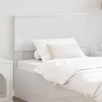 vidaXL Tête de lit Blanc Brillant 80 cm Bois d'ingénierie