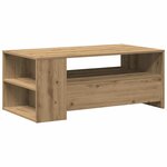 vidaXL Table basse with Drawer chêne artisanal 102 x 55 x 43.5 cm