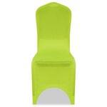 vidaXL Housse de chaise extensible 4 Pièces vert