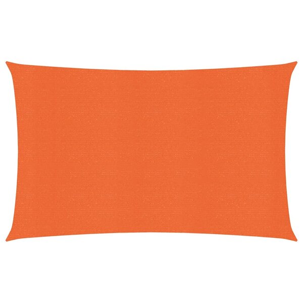 vidaXL Voile d'ombrage 160 g/m² rectangulaire orange 3x5 m PEHD