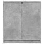 vidaXL Buffet avec LED gris béton 77x34x85 cm bois d'ingénierie