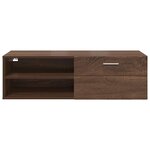 vidaXL Cabinet en Bois Chêne brun 100 5 x 39 x 30 cm Bois d'ingénierie