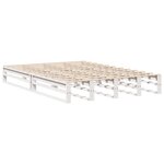 vidaXL Cadre de lit sans matelas blanc 140x200 cm bois de pin massif