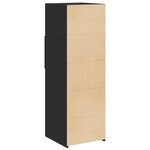 vidaXL Buffet haut noir 40x42 5x124 cm bois d'ingénierie