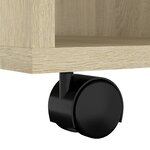 vidaXL Armoire à roulettes Chêne Sonoma 60x35x75 cm Bois d’ingénierie