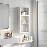 vidaXL Armoire murale de salle de bain Blanc 30 x 14 x 70 cm