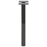 vidaXL Pieds de table basse en forme de X  2 pièces  anthracite  38 x (42-43) cm  acier