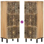 vidaXL Armoire latérale 40x33x110 cm bois massif de manguier