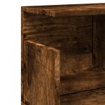 vidaXL Armoire murale 100x20x30 cm chêne fumé bois d'ingénierie