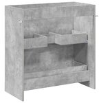 vidaXL Meuble sous lavabo de salle de bain Gris béton