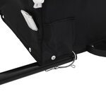 vidaXL Remorque de vélo noir 45 kg fer
