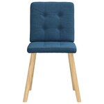 vidaXL Chaises à manger lot de 4 bleu tissu